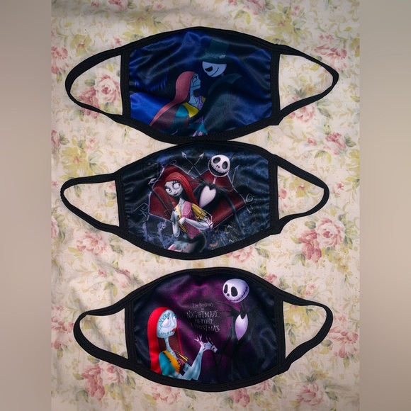 The Nightmare Before Christmas Kids Face Mask (3 masks) - Picture 1 of 3